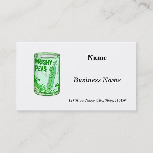 Mushy Peas Business Card