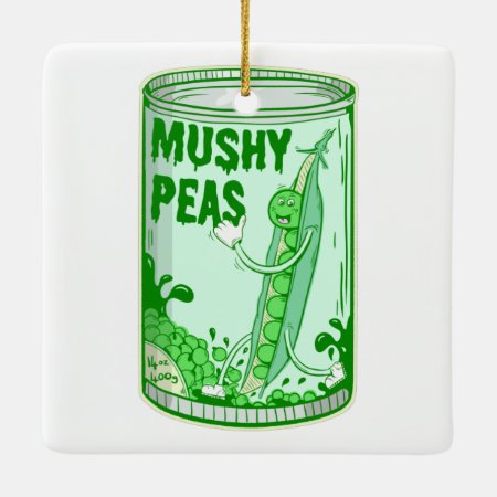 Mushy Peas Ceramic Ornament
