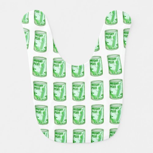 Mushy Peas pattern Baby Bib