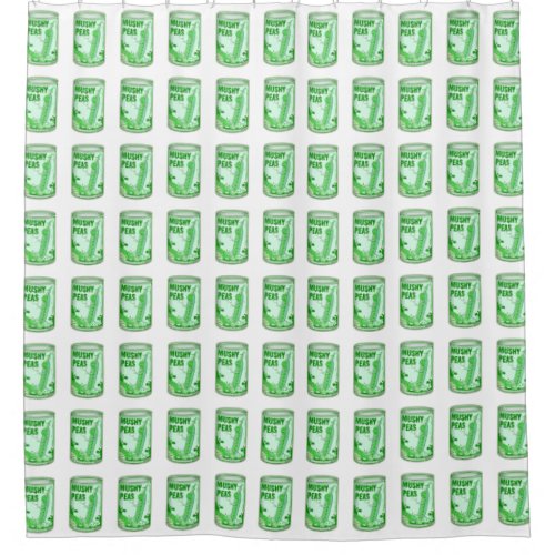 Mushy Peas pattern Shower Curtain