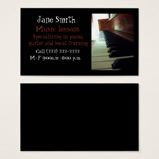 Music (Front & Back)