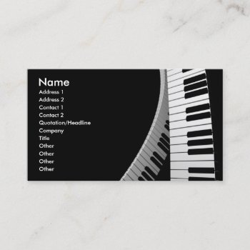 Music2 Business Card by 3dbacks at Zazzle