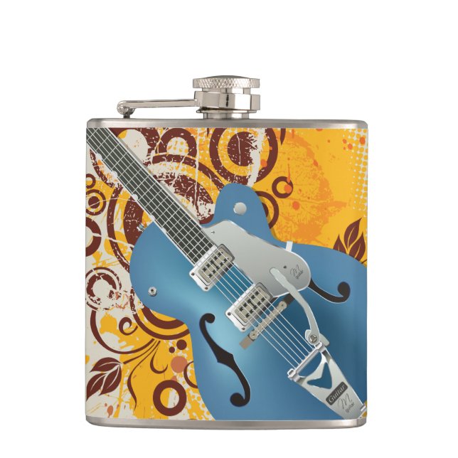 Music 10 Wrapped Flask (Front)