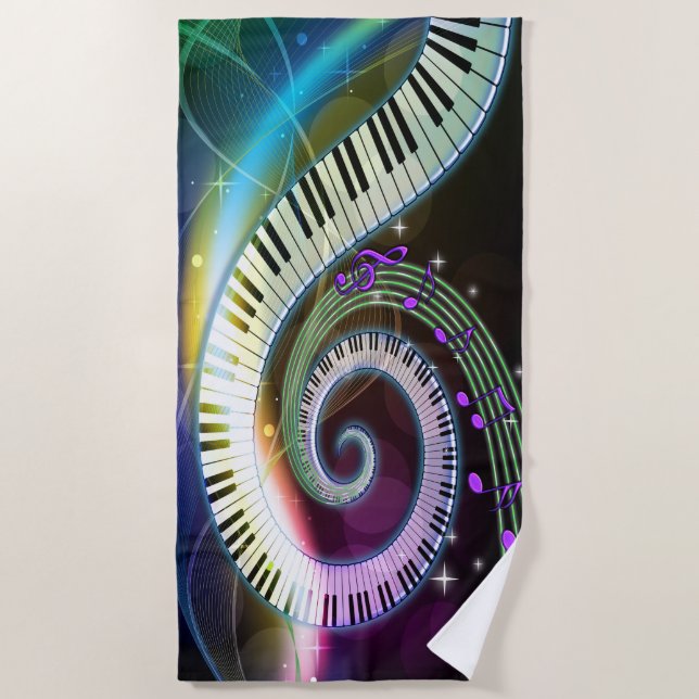 Music 1 Beach Towels (Front)