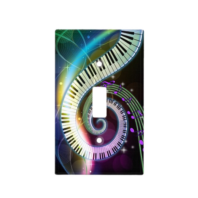 Music 1 Light Switch Cover (Front)