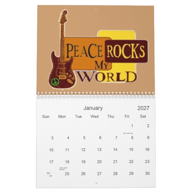 Music 2007 calendar (Jan 2027)