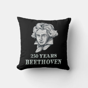 Music - 250 Years Of Ludwig van Beethoven Throw Pillow