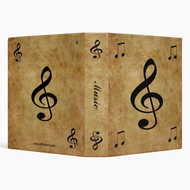 Music 3 Ring Binder (Background)