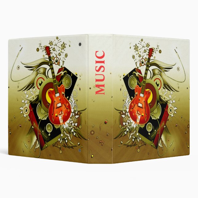music 3 ring binder (Background)