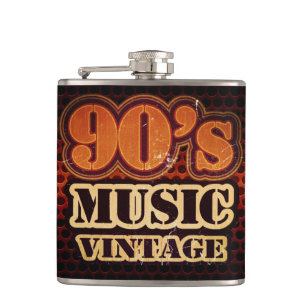 Music 90's Vintage Flask