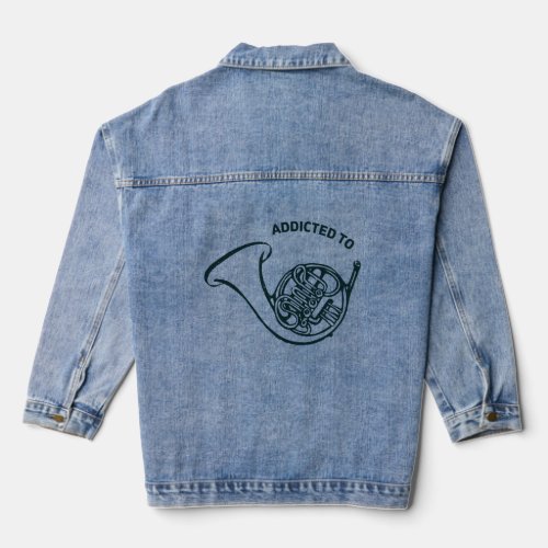 music addict  denim jacket