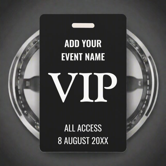 Music All Access Pass Black & White Festival  Badge (Creator Uploaded)