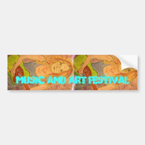 Music and Art Festival Bumper Sticker