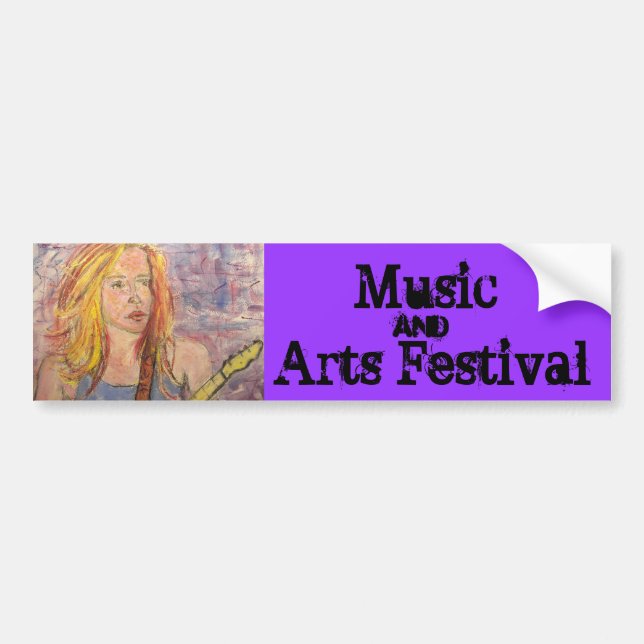 Music and Arts Festival Bumper Sticker (Front)