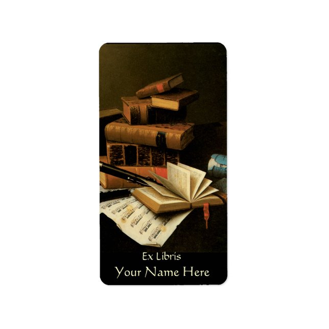 Music and Books  Bookplate (Front)