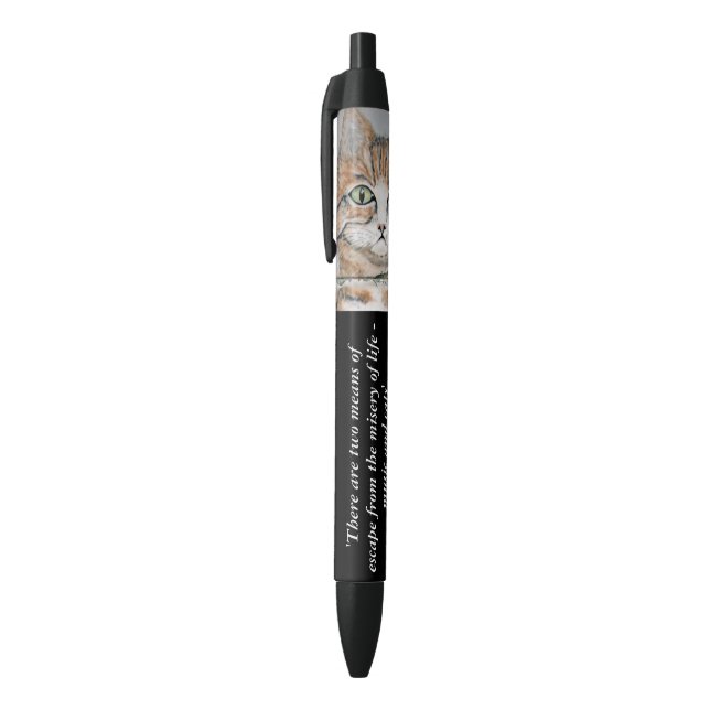 Music and Cats Quotation Pen (Top (Vertical))