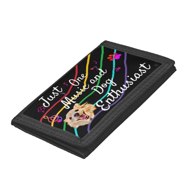 Music and Dog Enthusiast Trifold Wallet (Bottom)