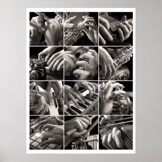 Music and Hands Poster