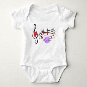Music and Hearts Infant Creeper