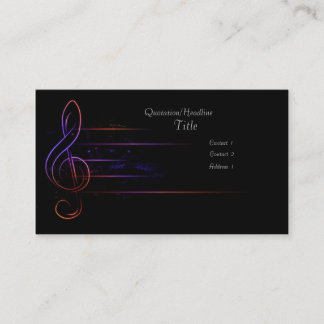 Music and Light Business Card