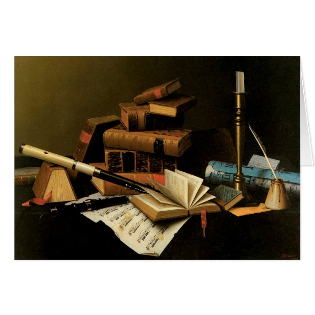 Music and Literature by William Harnett, Fine Art (Front Horizontal)