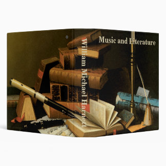 Music and Literature by William Harnett, Fine Art Binder