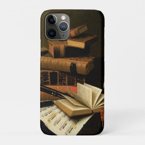 Music and Literature by William Harnett Fine Art iPhone 11 Pro Case