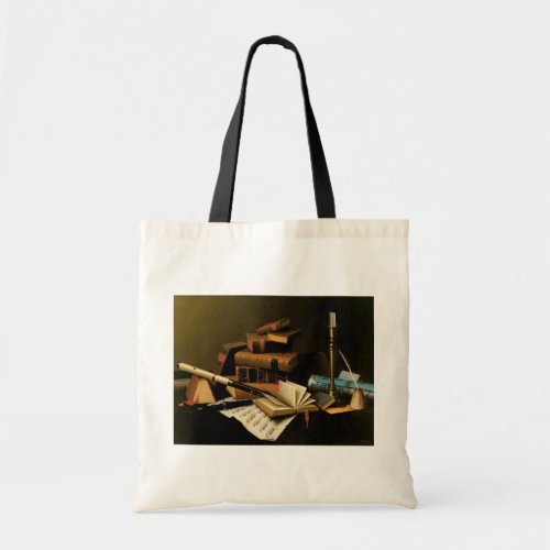 Music and Literature by William Harnett Fine Art Tote Bag