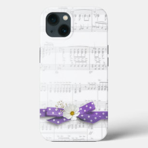 Music and Polka Dot Ribbon iPhone 13 Case