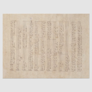 Music and Roses Series Design 9 Tissue Paper