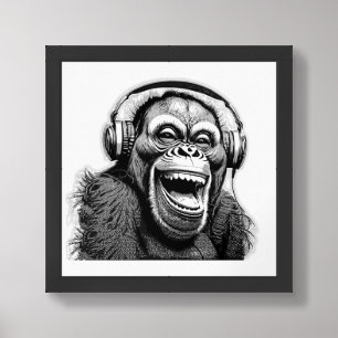Music Ape Framed Art