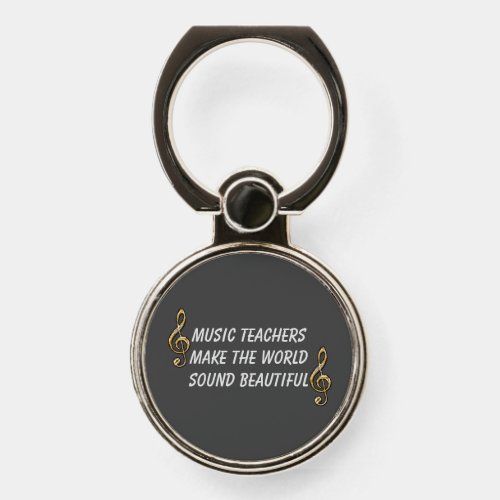 Music Appreciation Gold Clef Teacher Phone Ring Stand
