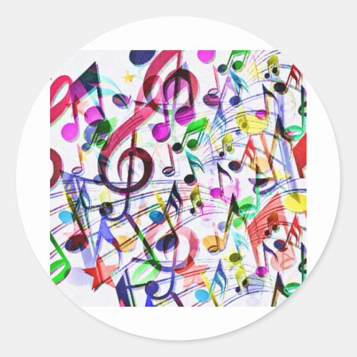 Music Apprecition_ Classic Round Sticker