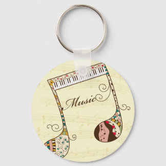 Music Art 2 Keychain