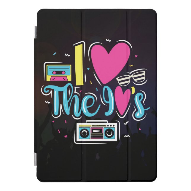 Music Art 90s Retro Cassette Party iPad Pro Cover (Front)