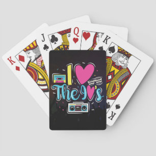 Music Art 90s Retro Cassette Party Poker Cards