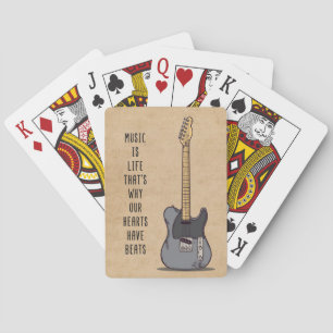 Music Art Music Is Life Poker Cards