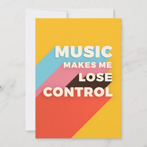 Music Art Music Makes Me Lose Control Save The Date