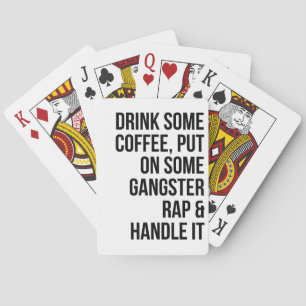 Music Art Rap And Handle It Poker Cards