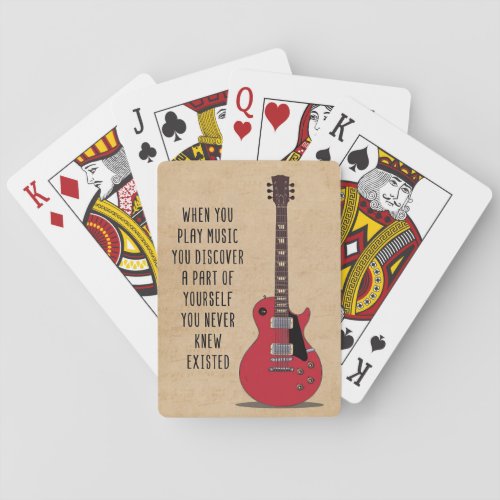 Music Art When You Play Music Playing Cards