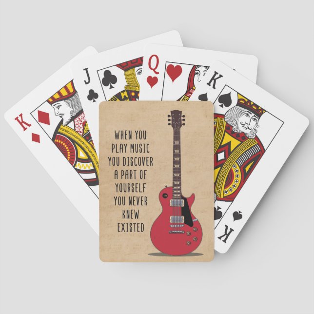 Music Art When You Play Music Poker Cards (Back)