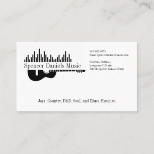 Music Artist Personalized Business Card
