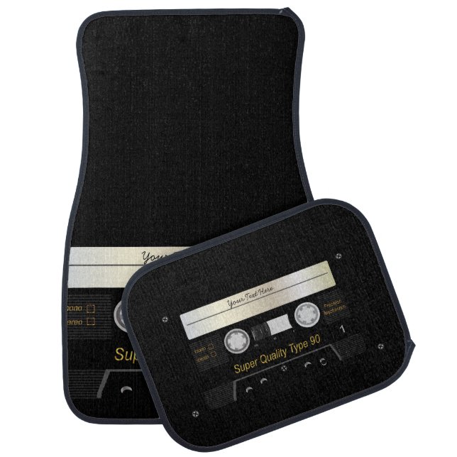Music Audio Cassette Tape Car Mats (Set)