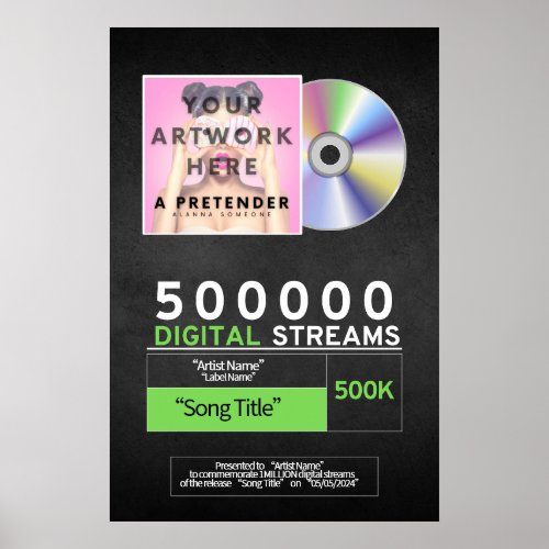 Music Award for Streaming Poster