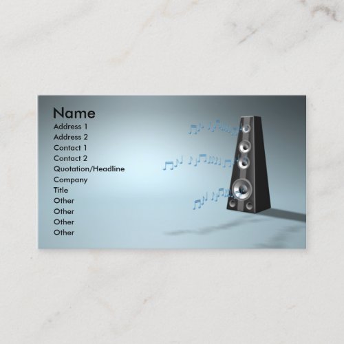 music_b business card template
