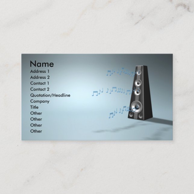 music_b business card (Front)