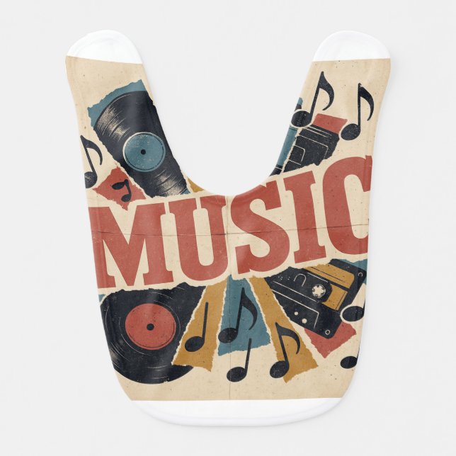 Music Baby Bib (Front)