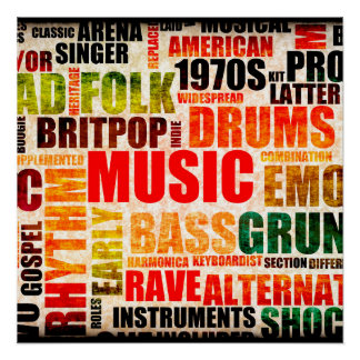 Music Genres Posters | Zazzle