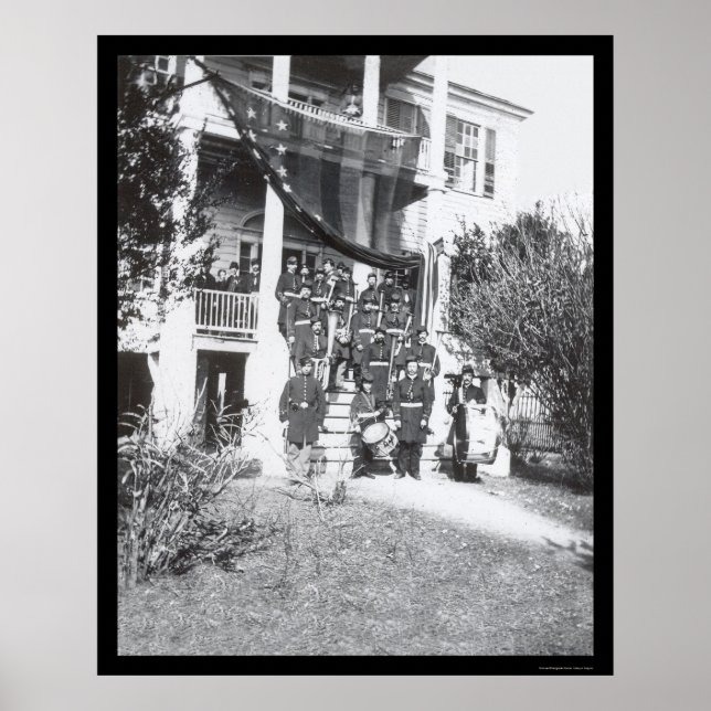 Music Band at General Sherman's Headquarters 1864 Poster (Front)