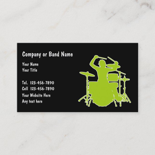 Music Band Business Cards (Front)